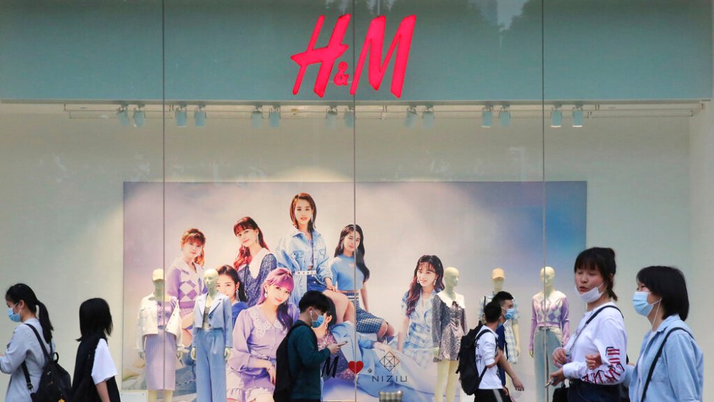 H&M store in Guangzhou, China.