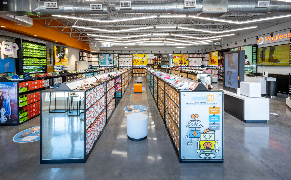 Two years after shuttering 2,100 U.S. locations, affordable footwear retailer Payless opened what it expects to be the first of 300 to 500 stores.