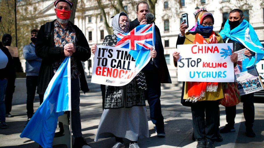 Britain has declared Beijing’s crackdown on Uyghurs in Xinjiang as genocide, while the U.S. is weighing action of a forced labor bill.