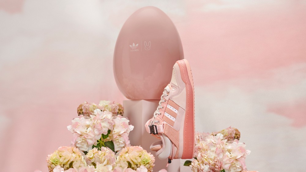 Adidas and Bad Bunny teamed up on the "Easter Egg" Forum Low