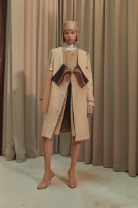 Backstage at Burberry RTW Fall 2021.