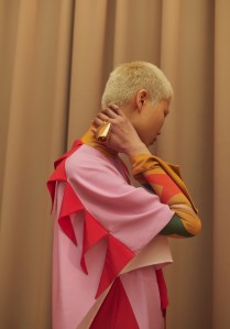 Backstage at Burberry RTW Fall 2021.