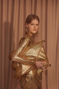 Backstage at Burberry RTW Fall 2021.