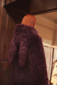 Backstage at Burberry RTW Fall 2021.