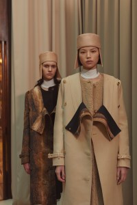 Backstage at Burberry RTW Fall 2021.