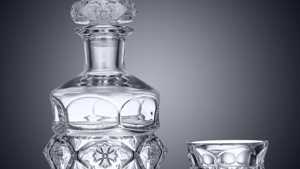 Chrome Hearts x Baccarat Pyramid Plus Decanter and Tumbler set.