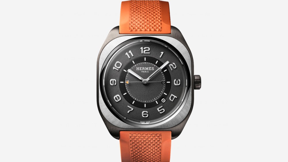 The Hermès H08 titanium watch.