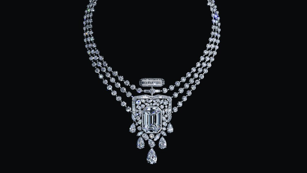 Chanel's 55.55-carat diamond necklace marks the centenary of the label's No.5 perfume.