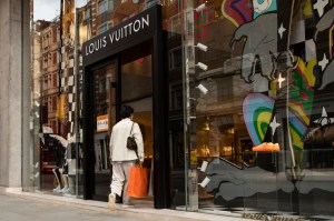 Louis Vuitton in London as the shops re-open.