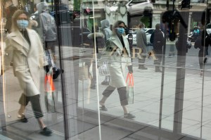 Zara in London as the shops re-open.