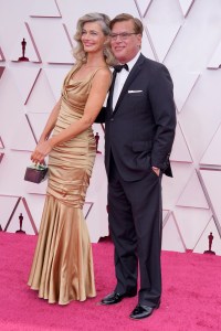 Paulina Porizkova and Aaron Sorkin