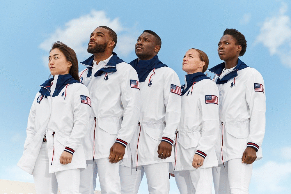 Ralph Lauren's Team USA Closing Ceremony Parade Uniforms and apparel collection includes face masks