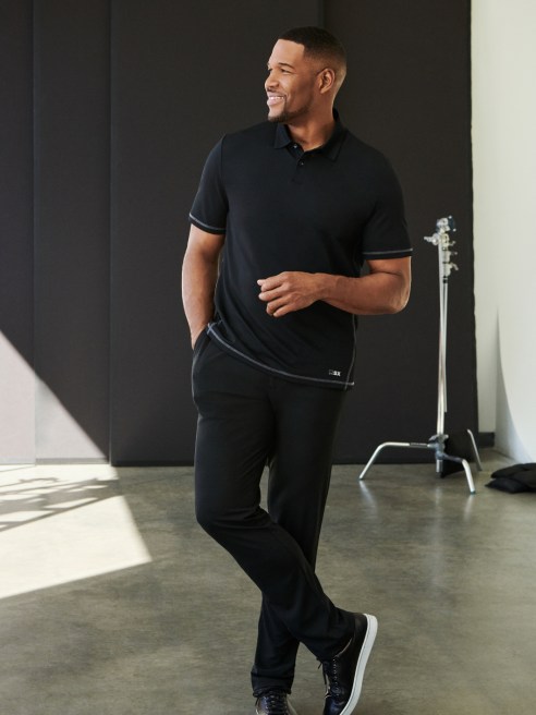 Michael Strahan expands Tailored Brands partnership to include his MSX line at Men's Wearhouse and Moores, with workleisure exclusives.
