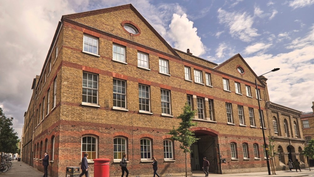Exterior of Cottam House, where The Mills Fabrica is based at King's Cross, London