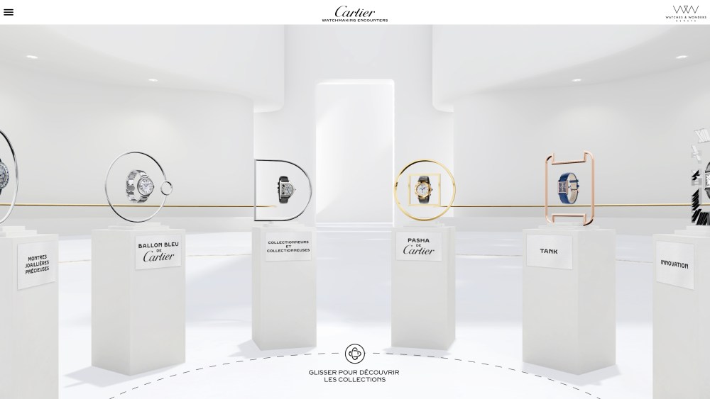 Cartier's Watch Encounters site