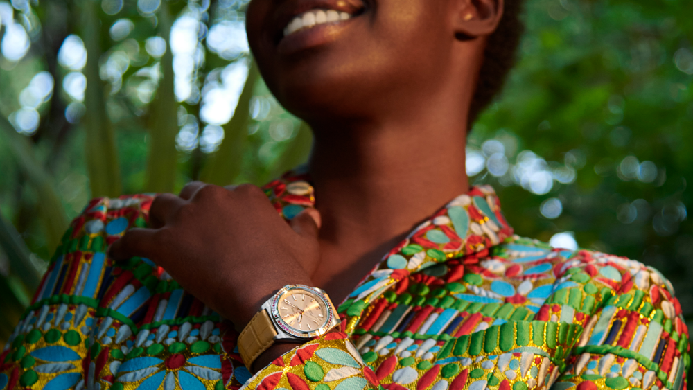 A Breitling women's watch photographed by Wempe.