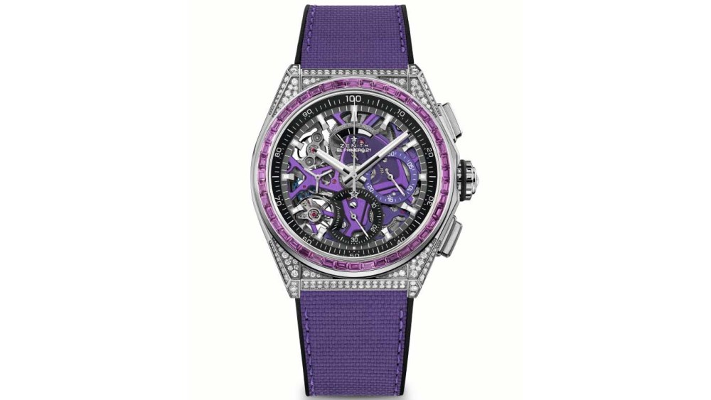 Zenith Defy Spectrum watch in purple