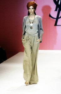 Model Teresa Lourenco, Collection was designed by Alber Elbaz