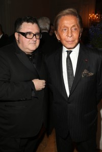 Alber Elbaz and Valentino Garavani