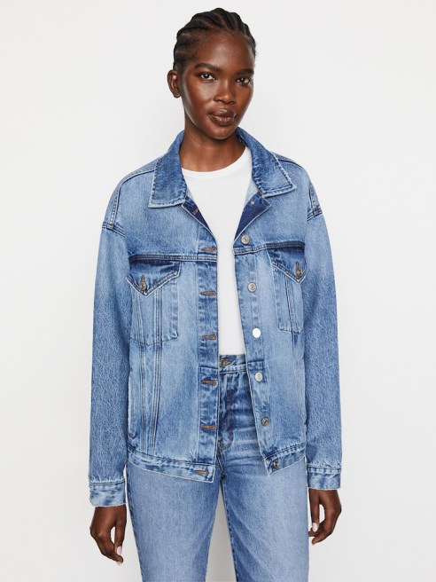 Frame’s Ellen line features denim designed in accordance with Ellen MacArthur Foundation’s Jeans Redesign program, a circularity initiative.