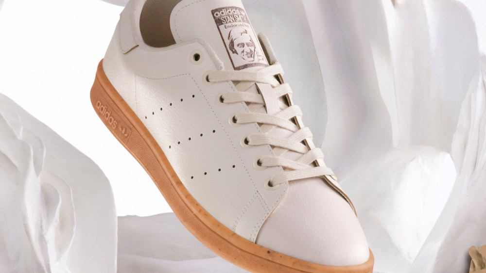 Adidas has unveiled a version of its iconic Stan Smith sneaker made with Bolt Threads' animal-free, mycelium-based "leather."