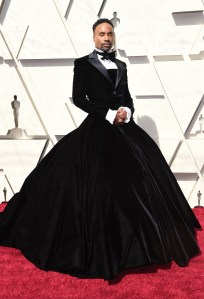 Billy Porter arrives at the Oscars on Sunday, Feb. 24, 2019, at the Dolby Theatre in Los Angeles. (Photo by Richard Shotwell/Invision/AP)