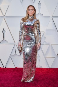 Jennifer Lopez walking on the 2019 Oscars red carpet at the 91st Academy Awards held at the Dolby Theatre located at the Hollywood & Highland Center in Los Angeles, California on Feb. 24, 2019. (Photo by Anthony Behar/Sipa USA)(Sipa via AP Images)
