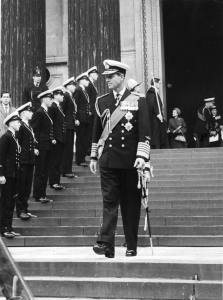 The Duke of Edinburgh. Prince Phillip at St Pauls Cathedral for the Royal Naval reserve's centenary. 16th 1959 November.