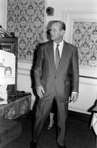 Prince Philip, Duke of Edinburgh, attends an event at the Beverly Wilshire Hotel in Beverly Hills, California, on September 28, 1982.