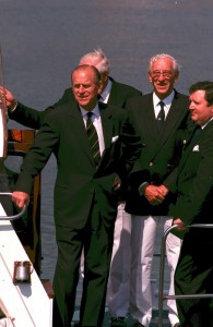 Prince Philip, Duke of Edinburgh at Dunkirk revival, 1990.