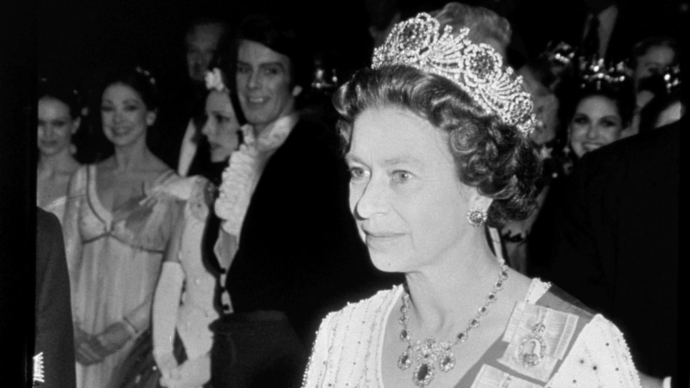 H.R.H Queen Elizabeth II of England attends her  Silver Jubilee at Covent Garden in London, England, on June 2, 1977.