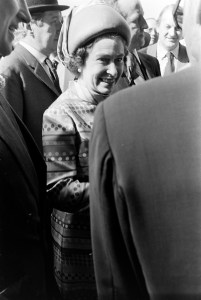 HRH Queen Elizabeth II attends the Prix de Diane for the first time on June 16, 1974. Highclere, the Queens' filly won the races.