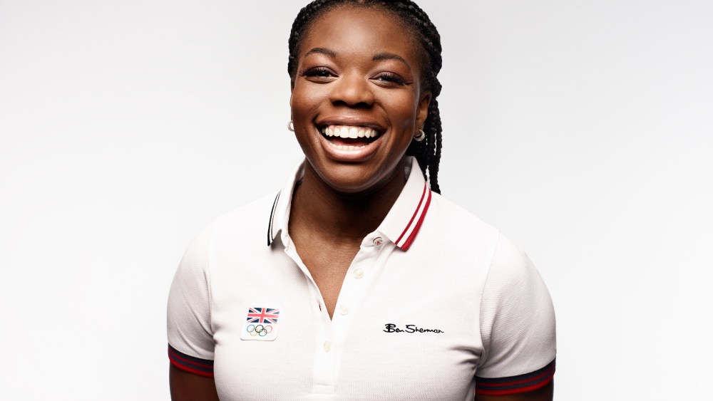 Ben Sherman Team GB retail collection campaign featuring British athlete Asha Philip.