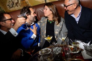 The scene at Bemelmans' opening night.