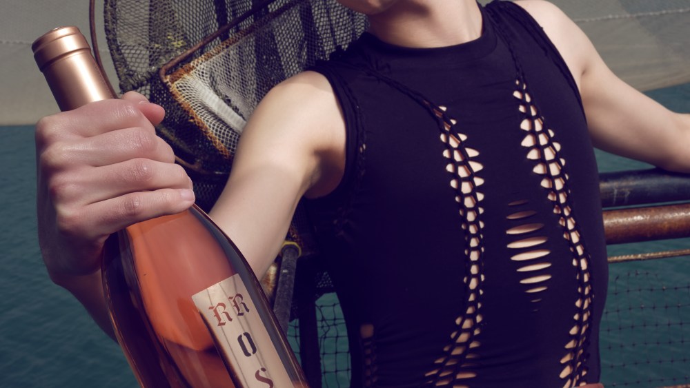 The ad campaign for the RRosé di Rosso rosé wine from Renzo Rosso's Diesel Farm estate.