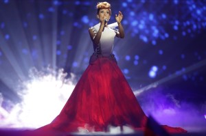 Aliona Moon representing Moldova performing during the Grand Final of the Eurovision Song Contest 2013 in Malmo, Sweden, 18 May 2013.