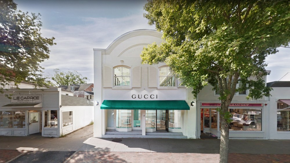 A rendering of Gucci's new permanent location at 17 Newton Lane in East Hampton.