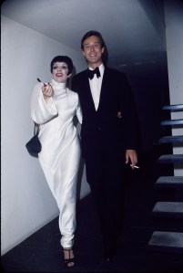 Liza Minnelli celebrates her first wedding anniversary with Roy Halston during a party at Halston's New York home on September 15, 1975.