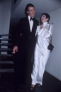 Liza Minnelli celebrates her first wedding anniversary with Roy Halston during a party at Halston's New York home on September 15, 1975.