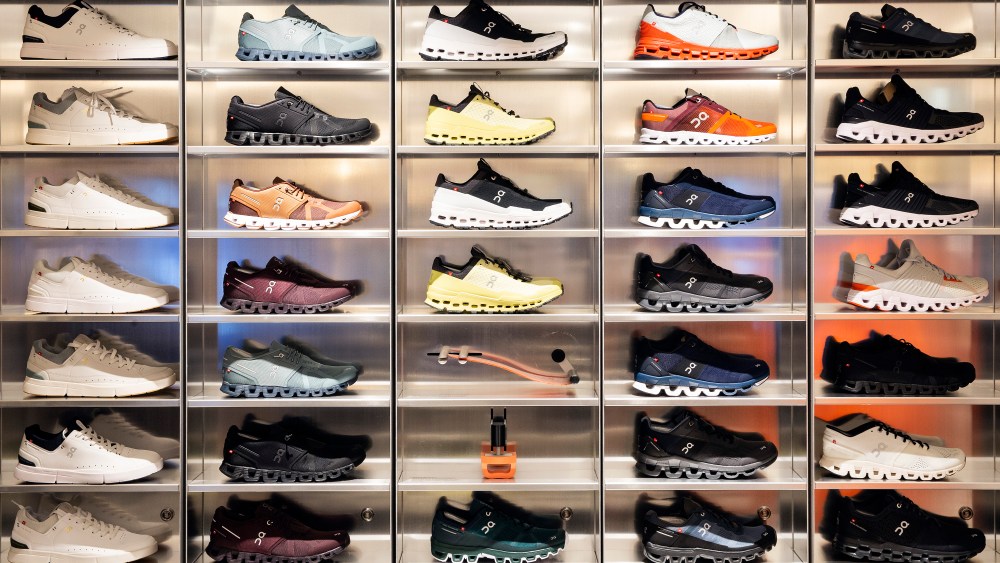 IN PHOTO - On RunningEditorial Use OnlyGeneral views at the unveiling of Harrods' newest menswear department, a 4000 sq. ft. space dedicated to sportswear, which opens today and comes as part of a £300m restoration project, London. Picture date: Friday May 28, 2021. PA Photo. The department will house nine performance and speciality brands including ON Running, lululemon, Reigning Champ and Rapha. Photo credit should read: Matt Alexander/PA Wire