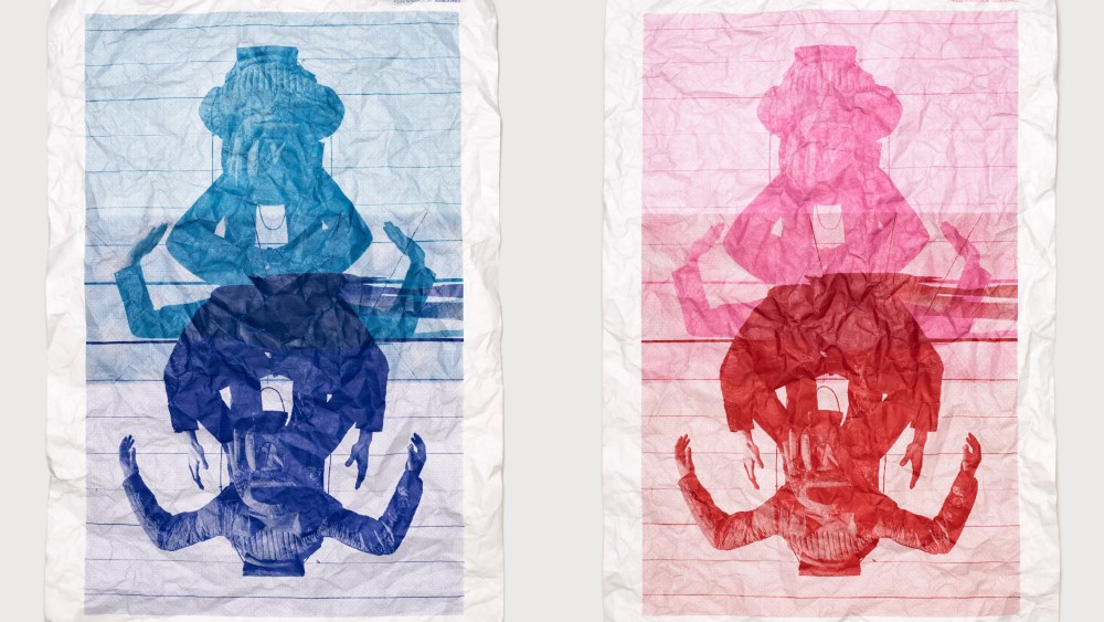 Tyvek sheet posters of Craig Green x Jack Davison photography