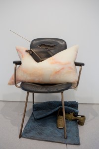 A sculpture by Tatiana Trouvé at the Bourse de Commerce museum in Paris