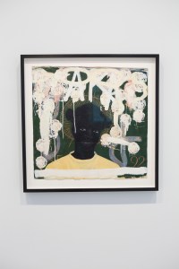 A painting by Kerry James Marshall at the Bourse de Commerce museum in Paris