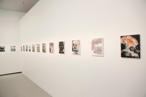 Skull paintings by Marlene Dumas at the Bourse de Commerce museum in Paris