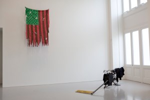 Works by David Hammons at the Bourse de Commerce museum in Paris
