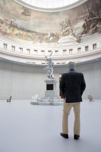 Statues by Urs Fischer at the Bourse de Commerce museum in Paris