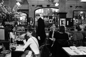 The scene at Balthazar.