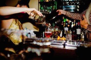 The scene at Indochine.