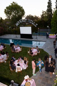 The scene at the party.