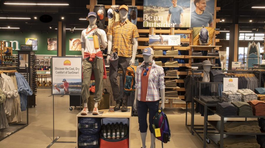 The interior of the upcoming L.L. Bean store in Salem, N.H., which is set to open on May 14.